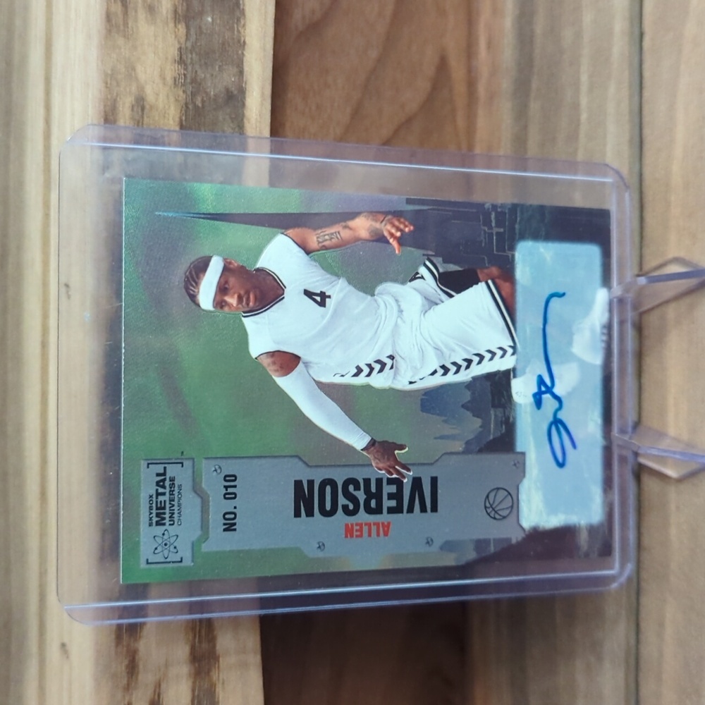 2022 Skybox Metal Universe Champions Allen Iverson Auto